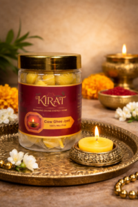 Pure Ghee Diya Pack of 50 for Pooja - Kirat